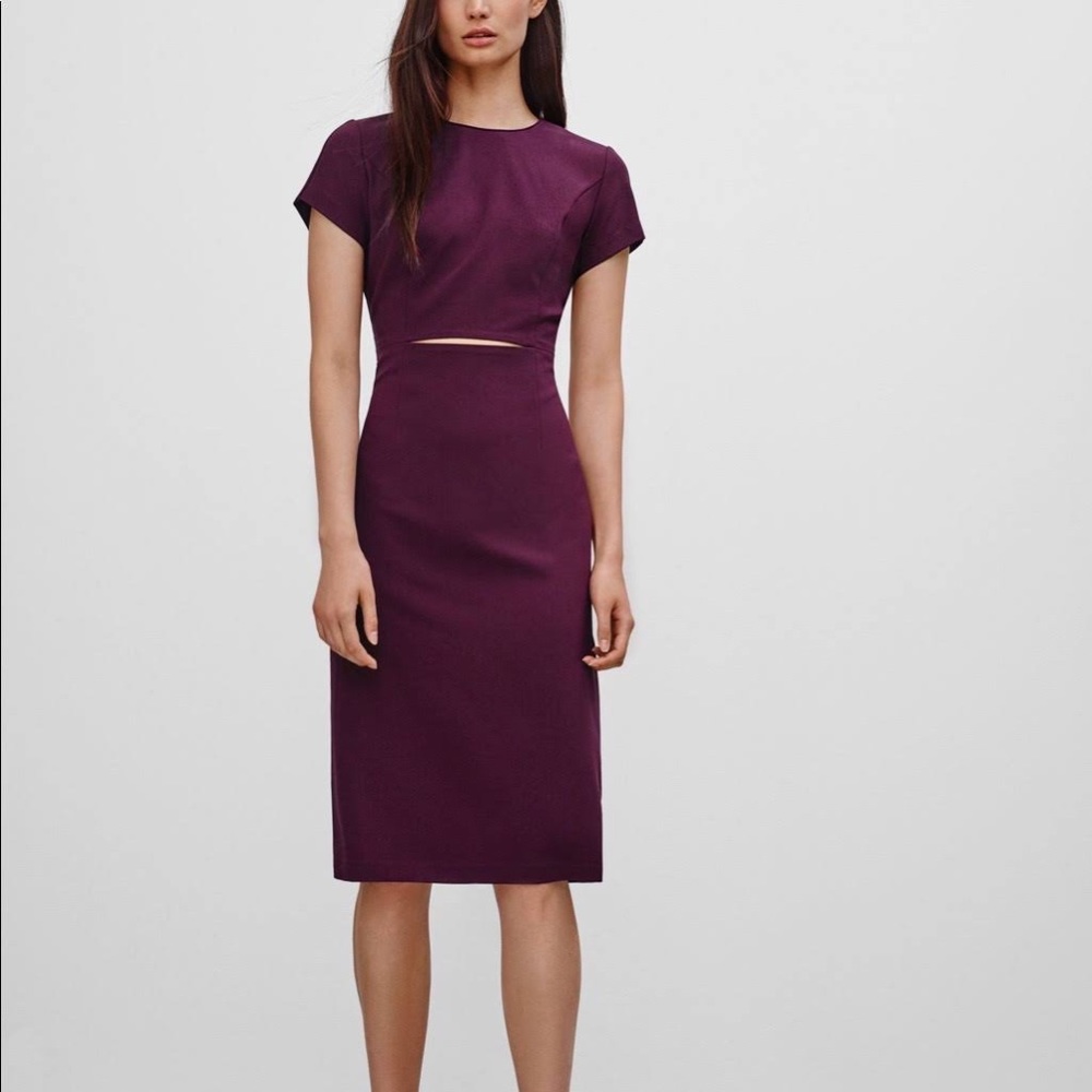 Babaton | Prosper Midi Dress Cutout Size 0 Aritzia